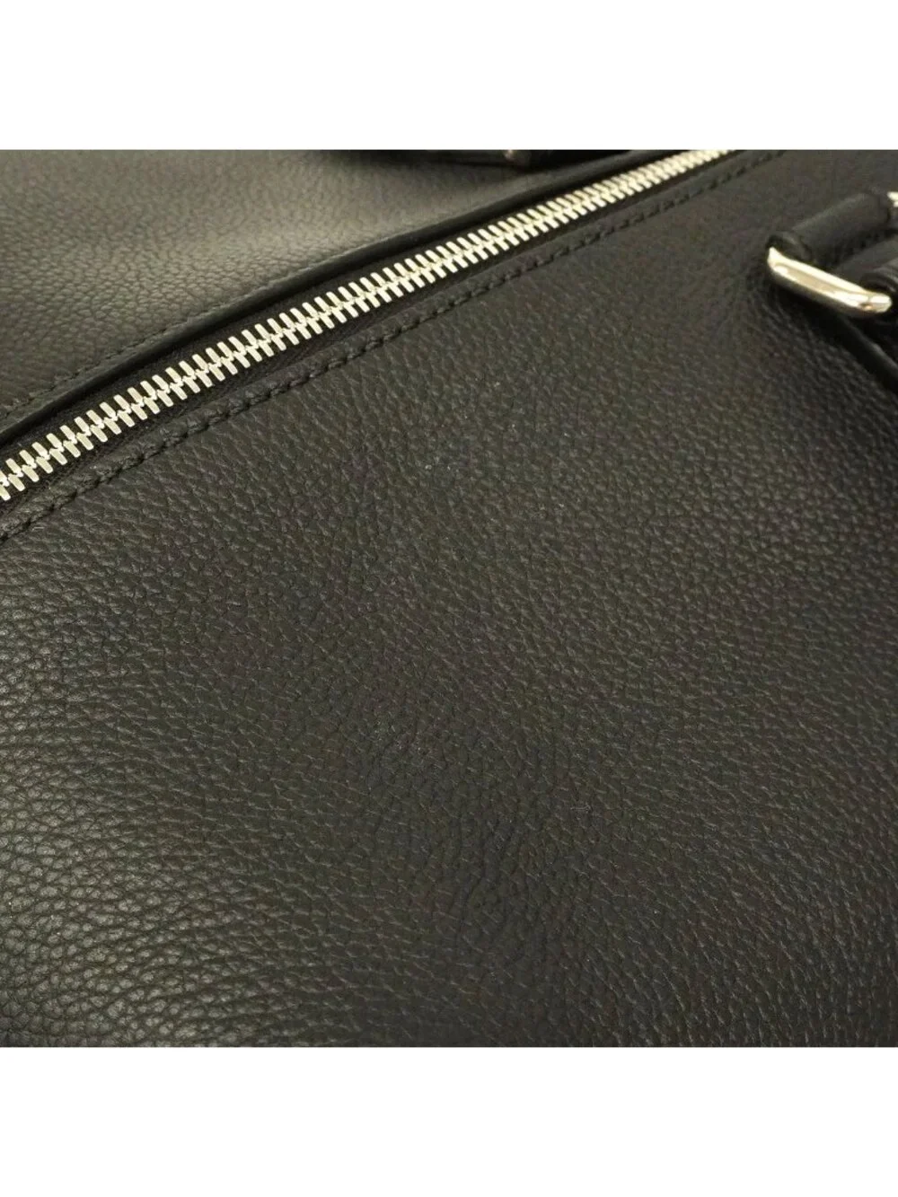 Fendi Boston Bag Louis 45 Duffle Leather Black Silver